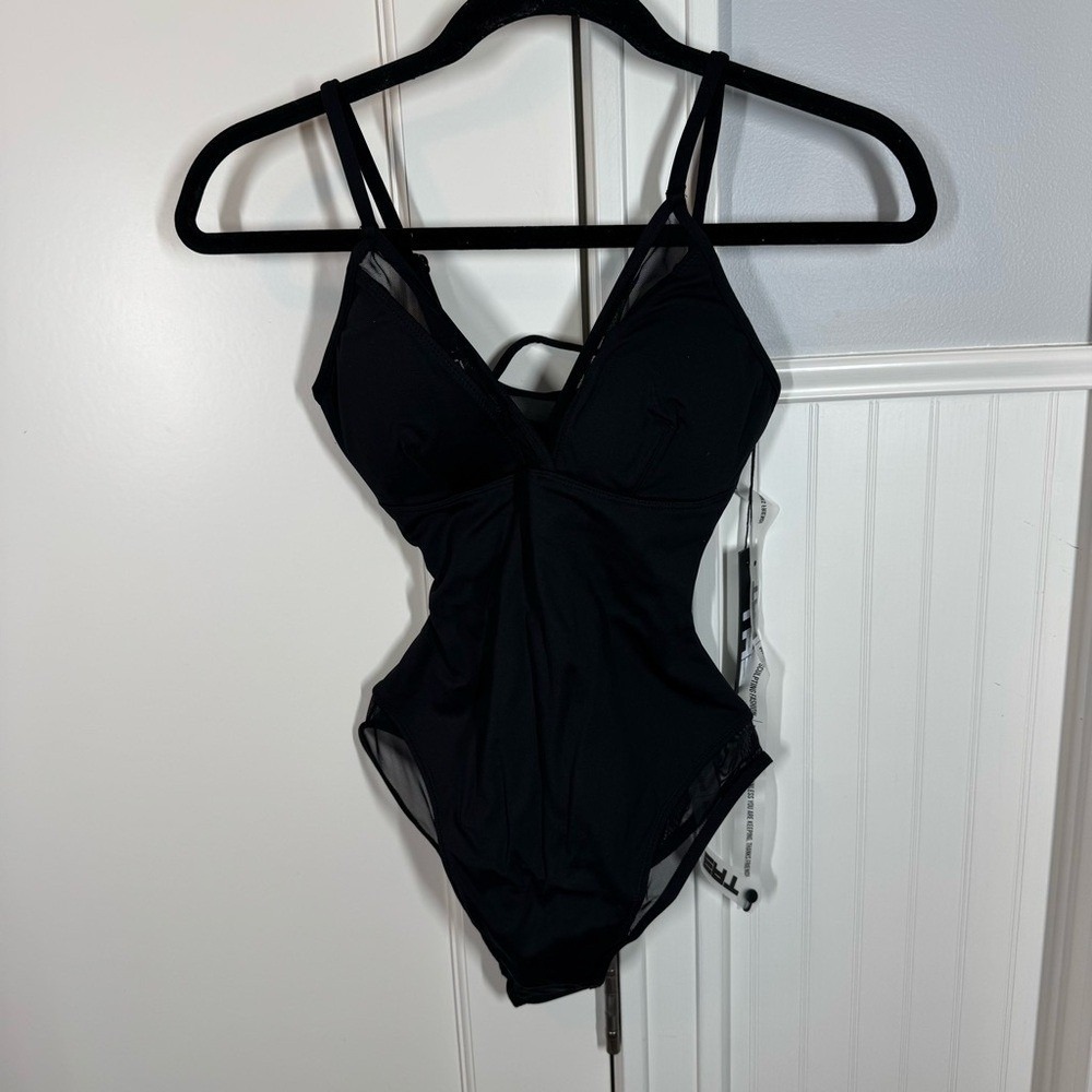 Ta3 Meshy Swimsuit Bodysuit Slimming Shaping Black Size XS Regular / Long NWT